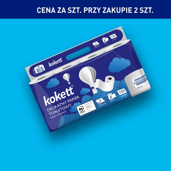 KOKETT Papier toaletowy 3-warstwowy