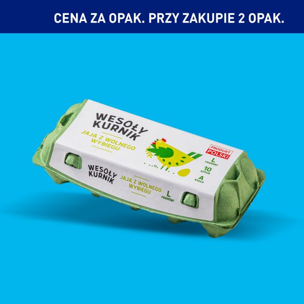 WESOŁY KURNIK Jaja z wolnego wybiegu L