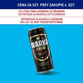 Piwo Warka Strong