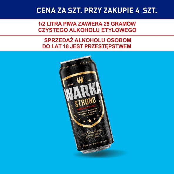 Piwo Warka Strong