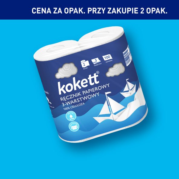 KOKETT Ręczniki papierowe 3-warstwowe