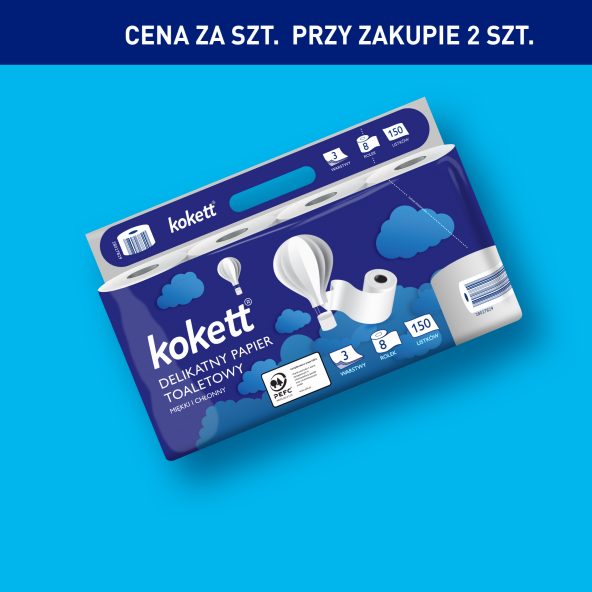 KOKETT Papier toaletowy 3-warstwowy