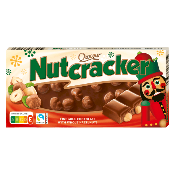 CHOCEUR Czekolada mleczna z całymi orzechami laskowymi