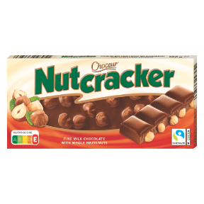 CHOCEUR Czekolada mleczna z całymi orzechami laskowymi