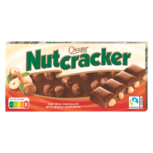 CHOCEUR Czekolada mleczna z całymi orzechami laskowymi