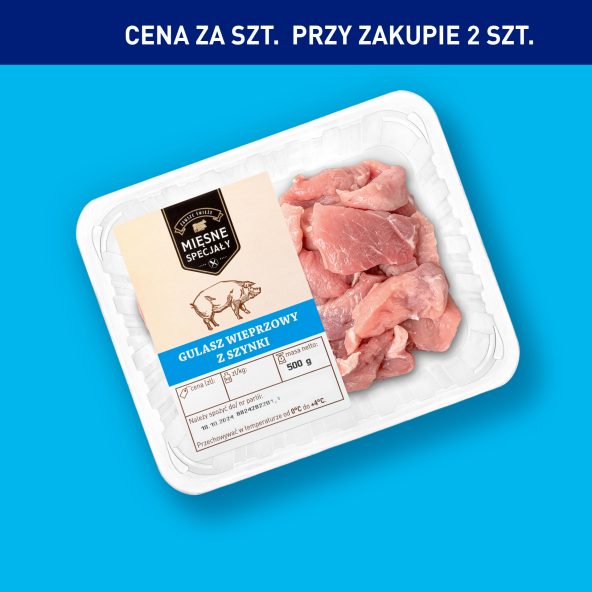 MIĘSNE SPECJAŁY Gulasz wieprzowy z szynki