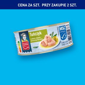 GOLDEN SEAFOOD Tuńczyk w oliwie z oliwek z pierwszego tłoczenia
