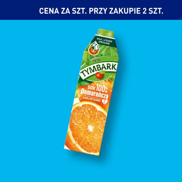 TYMBARK Sok 100% pomarańczowy
