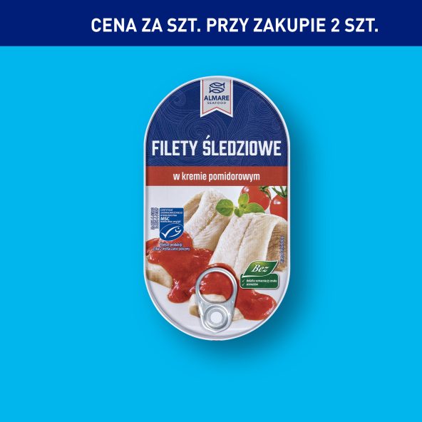 ALMARE Filety śledziowe w kremie pomidorowym