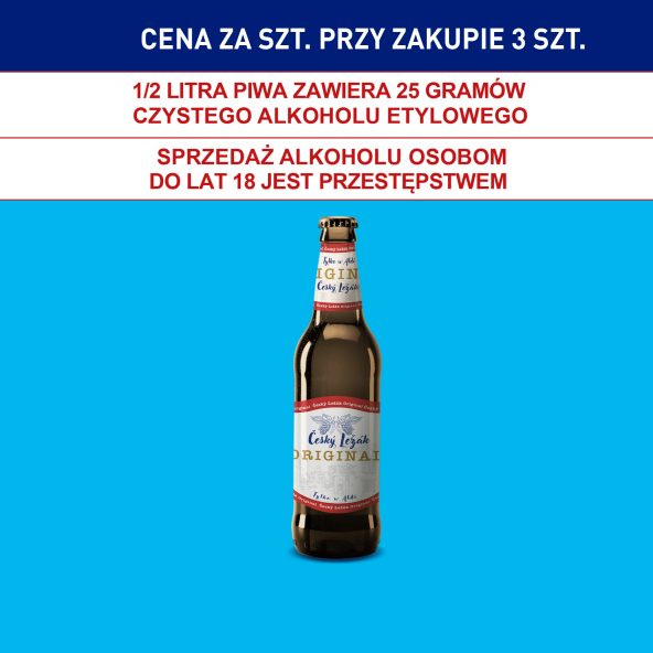 Piwo Český Ležák Original