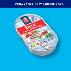 GOLDEN SEAFOOD Szproty w sosie pomidorowym