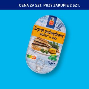 GOLDEN SEAFOOD Szprot winter podwędzany w oleju