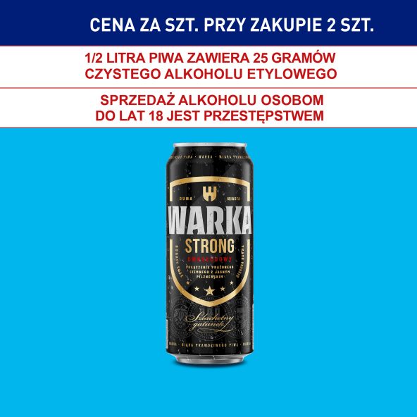 Piwo Warka Strong