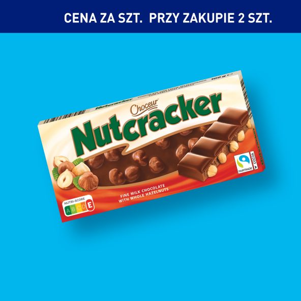 CHOCEUR Czekolada mleczna z całymi orzechami laskowymi