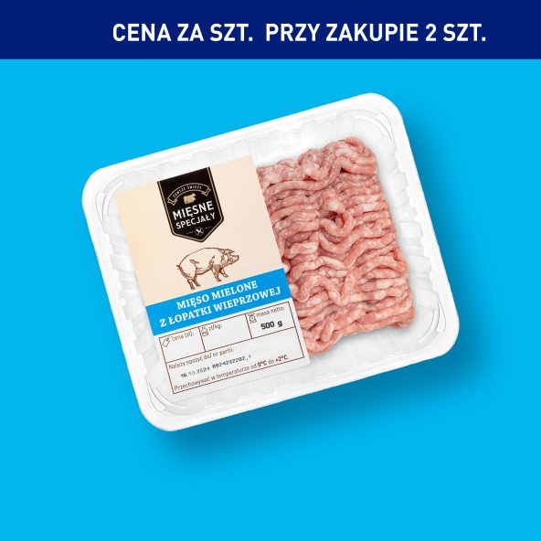 MIĘSNE SPECJAŁY Mięso mielone z łopatki wieprzowej