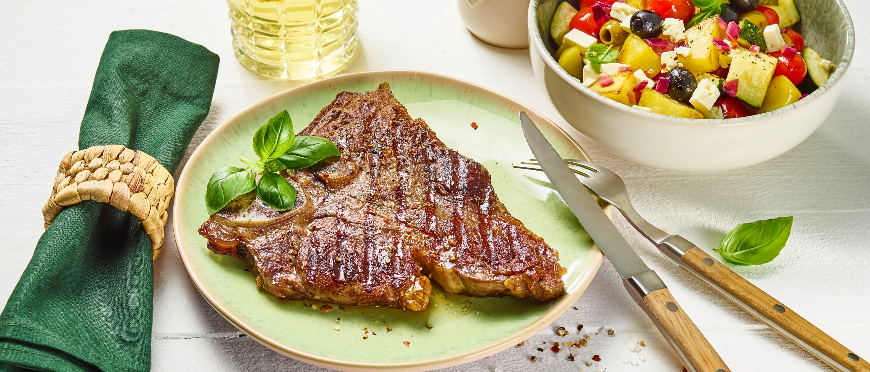 Stek tbone z grillowanymi warzywami Przepisy ALDI