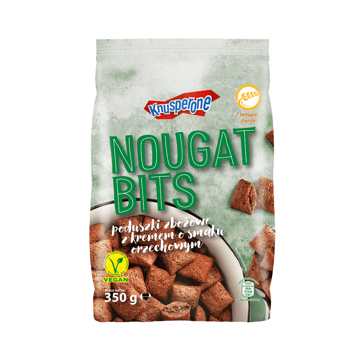 KNUSPERONE Poduszki zbożowe Nugat Bits Niska cena w ALDI